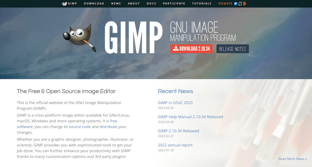 โปรแกรม GIMP